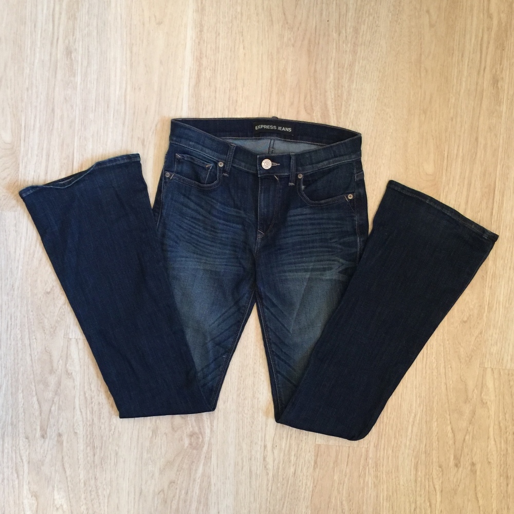 Express Mia Slim Flare Jeans Sz 4R